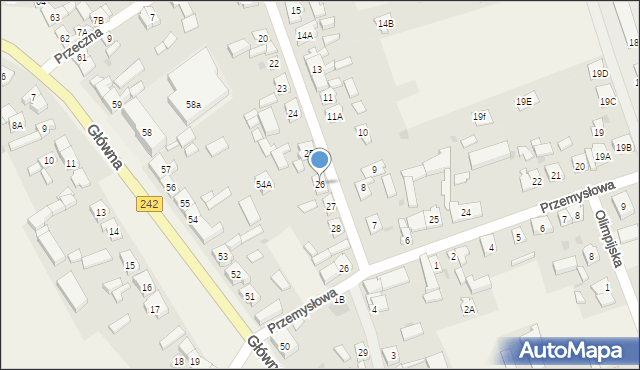 Osiek nad Notecią, Lipowa, 26, mapa Osiek nad Notecią