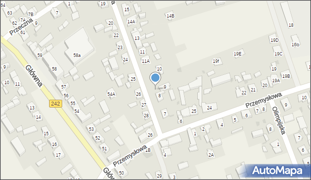 Osiek nad Notecią, Lipowa, 9a, mapa Osiek nad Notecią