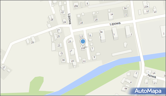 Osowiec, Lipowa, 11a, mapa Osowiec