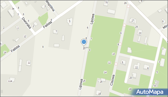 Osowiec, Lipowa, 10, mapa Osowiec