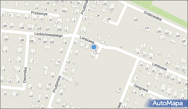 Ostrów Wielkopolski, Limbowa, 4A, mapa Ostrów Wielkopolski