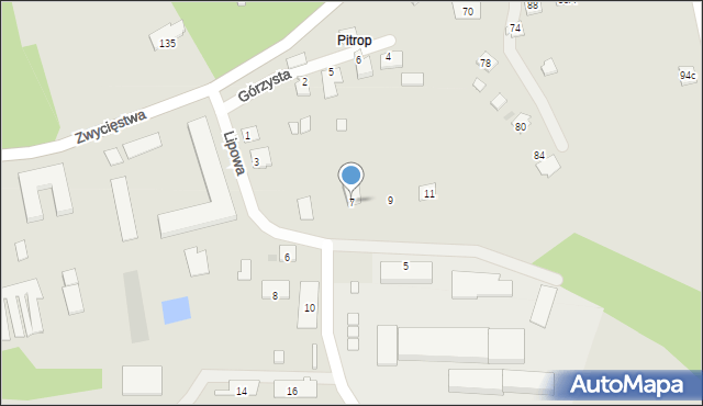 Oświęcim, Lipowa, 7, mapa Oświęcimia