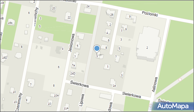 Otrębusy, Lipowa, 1, mapa Otrębusy