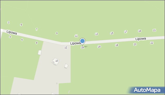 Otwock, Lipowa, 14, mapa Otwock