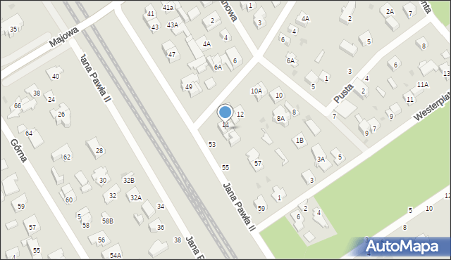 Otwock, Lisia, 14A, mapa Otwock