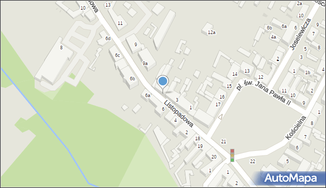 Ozorków, Listopadowa, 5a, mapa Ozorków