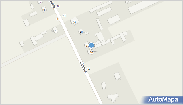 Parczew, Lipowa, 36, mapa Parczew