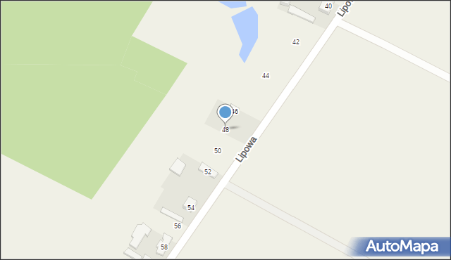 Parzniewice, Lipowa, 48, mapa Parzniewice