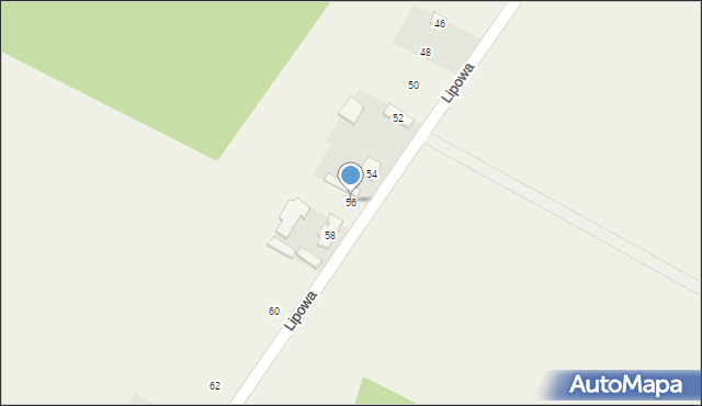 Parzniewice, Lipowa, 56, mapa Parzniewice