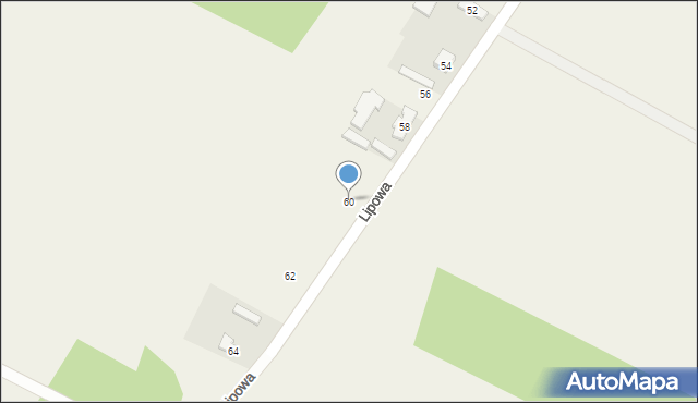 Parzniewice, Lipowa, 60, mapa Parzniewice