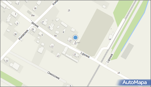 Pasikurowice, Lipowa, 12, mapa Pasikurowice