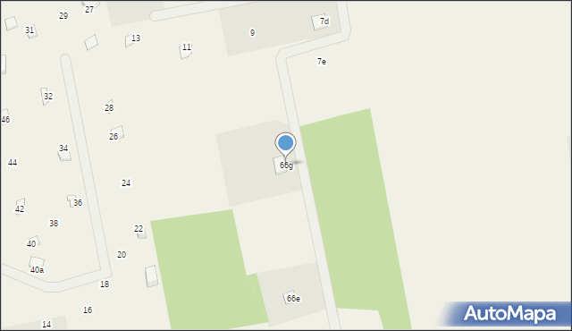 Perlino, Lipowa, 66g, mapa Perlino