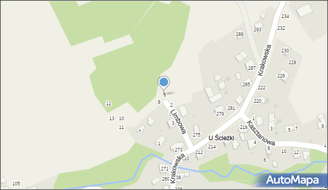 Pewel Ślemieńska, Limbowa, 6, mapa Pewel Ślemieńska