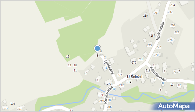 Pewel Ślemieńska, Limbowa, 8, mapa Pewel Ślemieńska