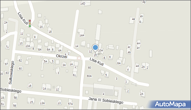 Piastów, Lisa-Kuli Leopolda, płk., 10, mapa Piastów