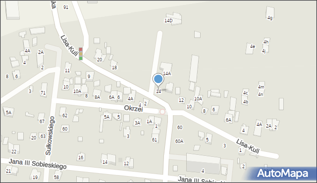 Piastów, Lisa-Kuli Leopolda, płk., 14, mapa Piastów