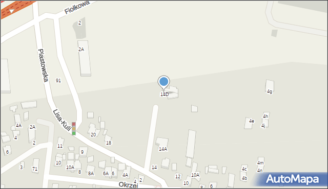 Piastów, Lisa-Kuli Leopolda, płk., 14D, mapa Piastów
