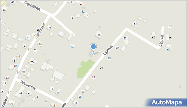 Piekoszów, Lipowa, 11, mapa Piekoszów