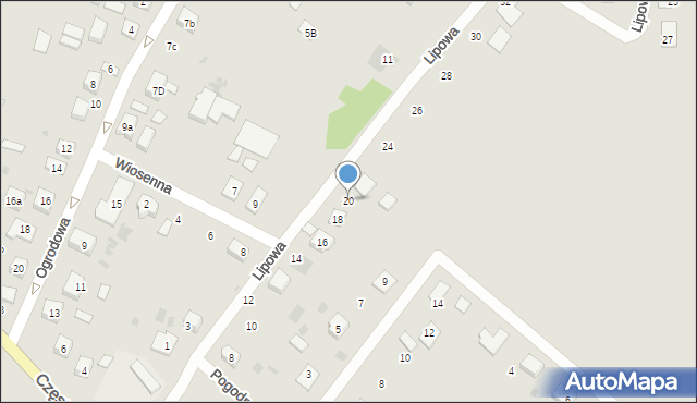 Piekoszów, Lipowa, 20, mapa Piekoszów