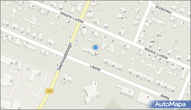 Piła, Libelta Karola, 10, mapa Piły