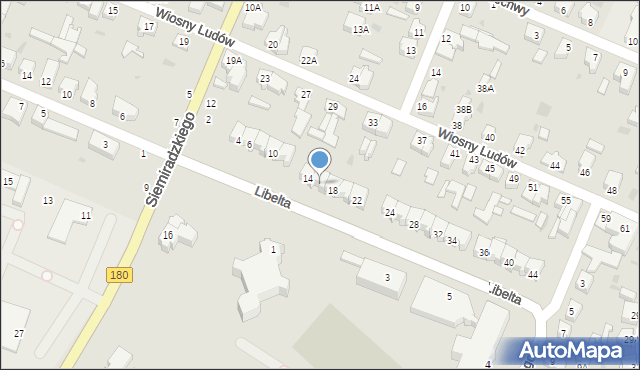 Piła, Libelta Karola, 16, mapa Piły