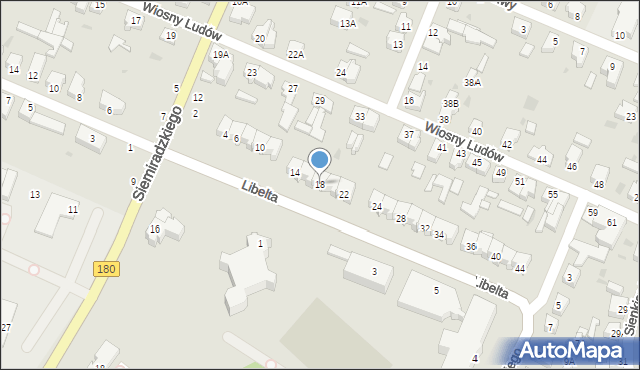 Piła, Libelta Karola, 18, mapa Piły