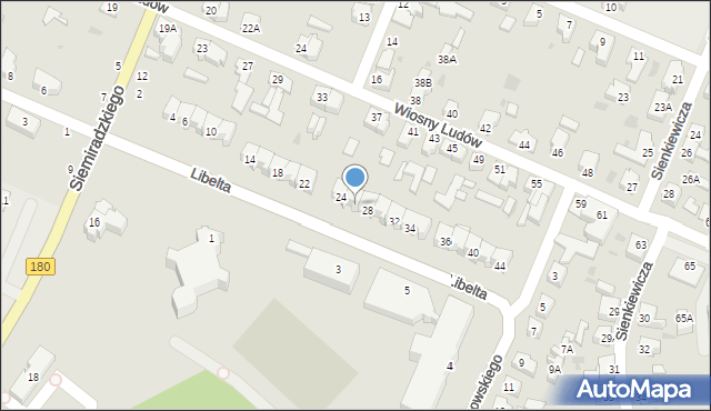 Piła, Libelta Karola, 26, mapa Piły