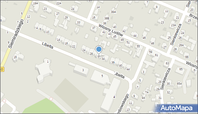 Piła, Libelta Karola, 32, mapa Piły