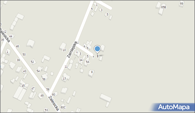 Piotrków Trybunalski, Lisia, 8, mapa Piotrków Trybunalski