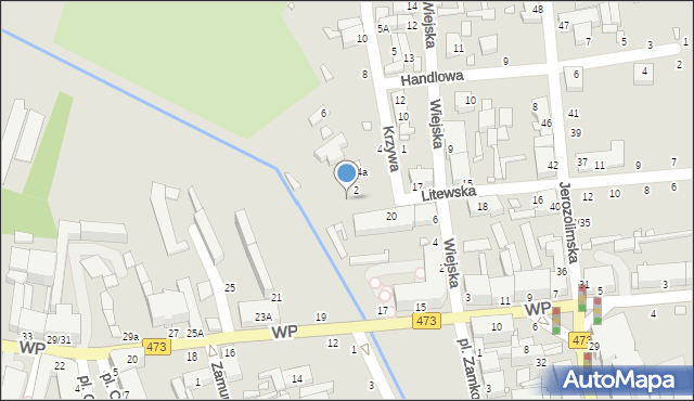 Piotrków Trybunalski, Litewska, 19, mapa Piotrków Trybunalski