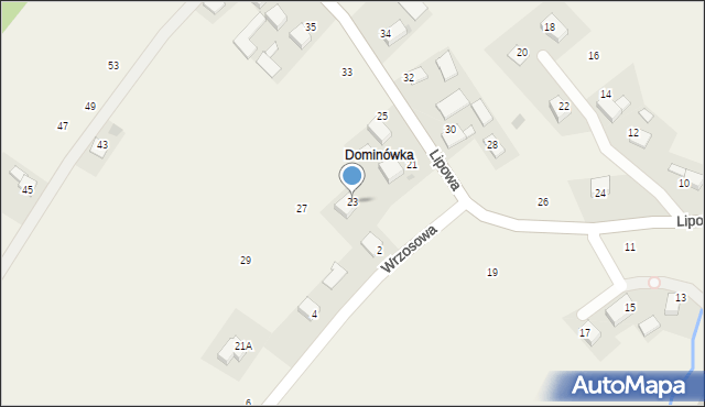 Piotrowice, Lipowa, 23, mapa Piotrowice
