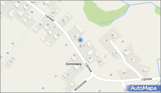 Piotrowice, Lipowa, 32, mapa Piotrowice