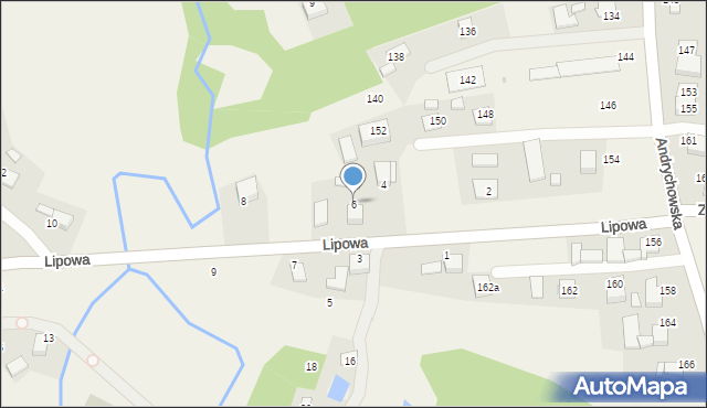 Piotrowice, Lipowa, 6, mapa Piotrowice