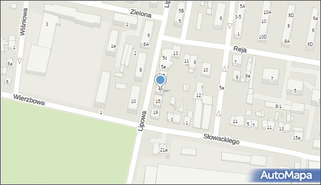 Pleszew, Lipowa, 13, mapa Pleszew