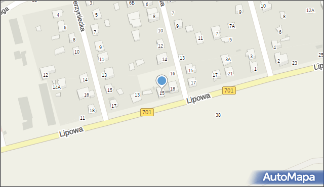 Płochocin, Lipowa, 15, mapa Płochocin