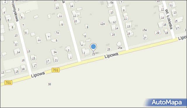 Płochocin, Lipowa, 23, mapa Płochocin