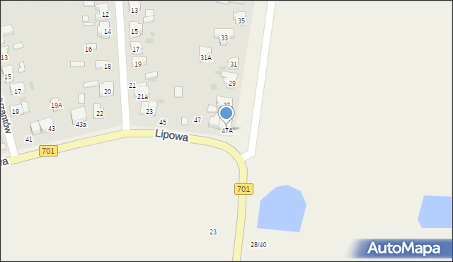 Płochocin, Lipowa, 47A, mapa Płochocin