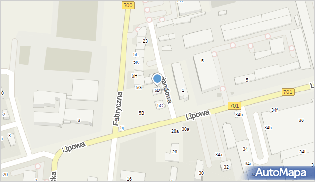 Płochocin, Lipowa, 5D, mapa Płochocin