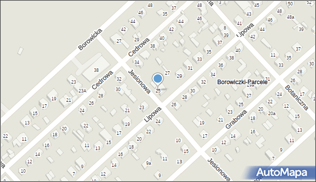 Płock, Lipowa, 25, mapa Płock