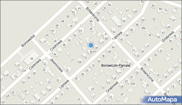 Płock, Lipowa, 33, mapa Płock