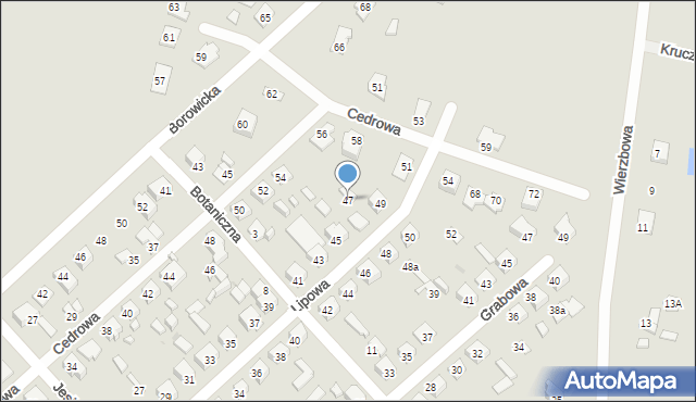 Płock, Lipowa, 47, mapa Płock