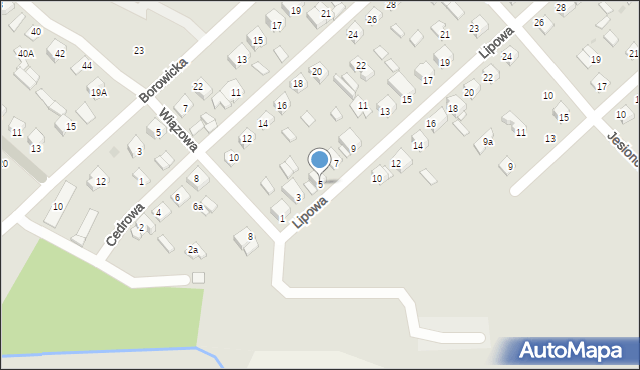 Płock, Lipowa, 5, mapa Płock