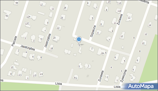 Płock, Lisia, 3, mapa Płock