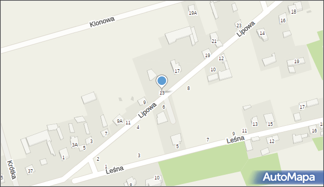 Podgórze, Lipowa, 13, mapa Podgórze