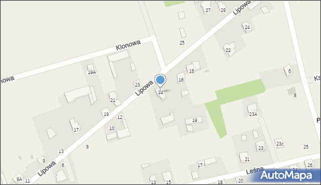 Podgórze, Lipowa, 14, mapa Podgórze