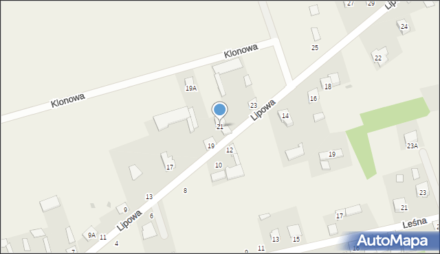Podgórze, Lipowa, 21, mapa Podgórze
