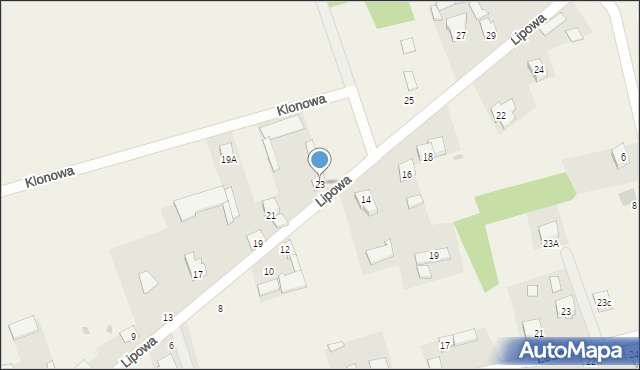 Podgórze, Lipowa, 23, mapa Podgórze
