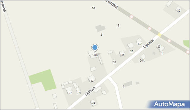 Podgórze, Lipowa, 31a, mapa Podgórze