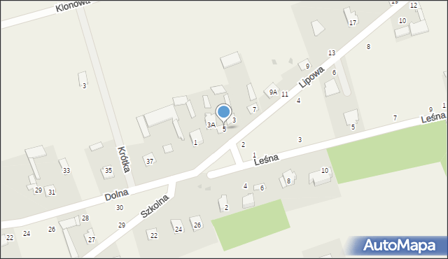 Podgórze, Lipowa, 5, mapa Podgórze