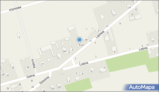 Podgórze, Lipowa, 7, mapa Podgórze